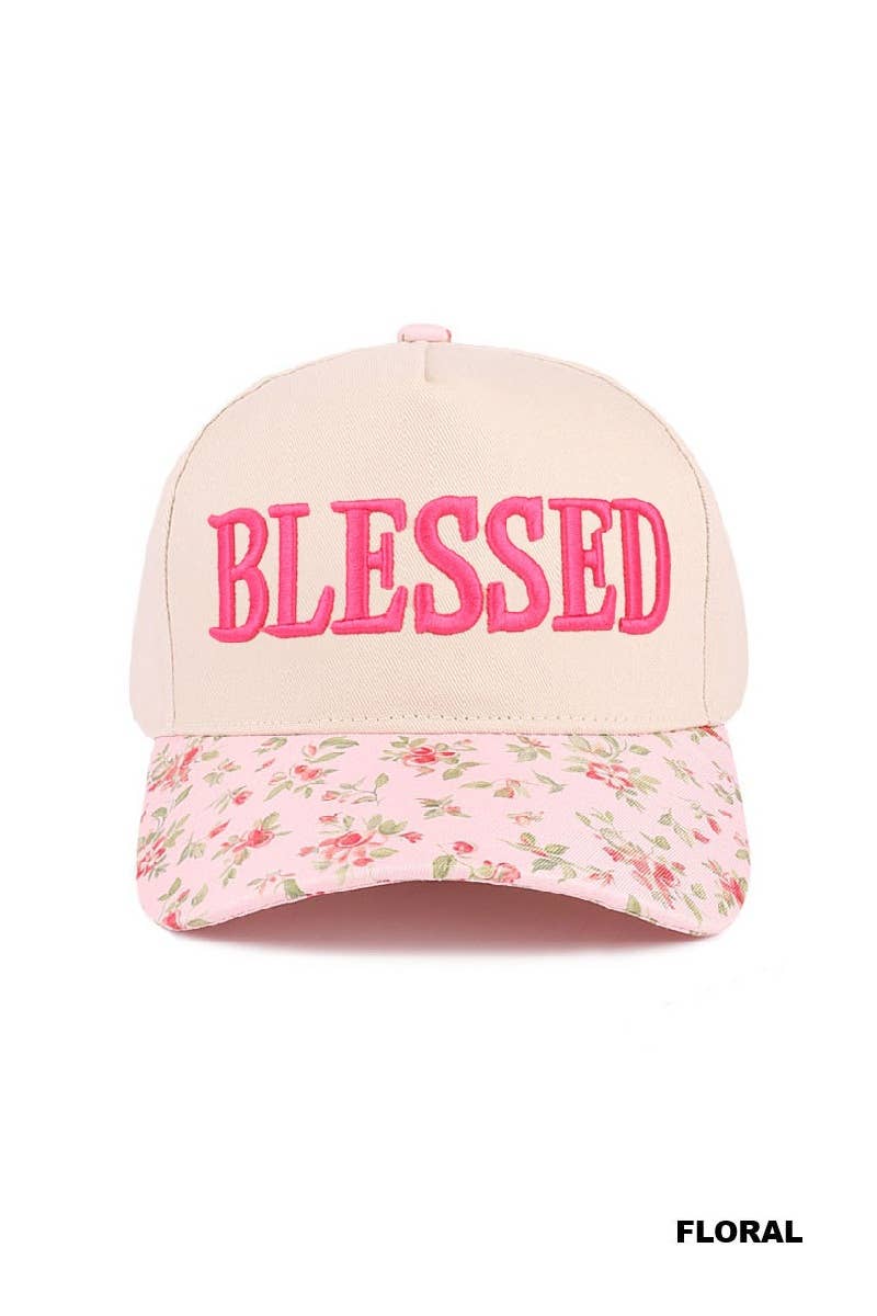 ,,.....Blessed Two Tone Cotton Cap: LEOPARD-192503 / OS