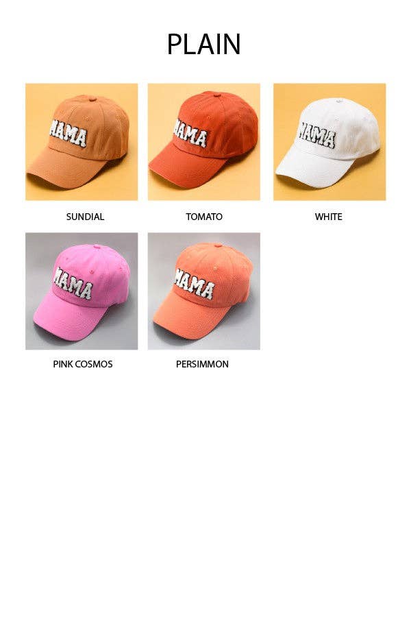 WASHED SHERPA MAMA BASEBALL CAP 40HW701: WASHED TERRCOTTA