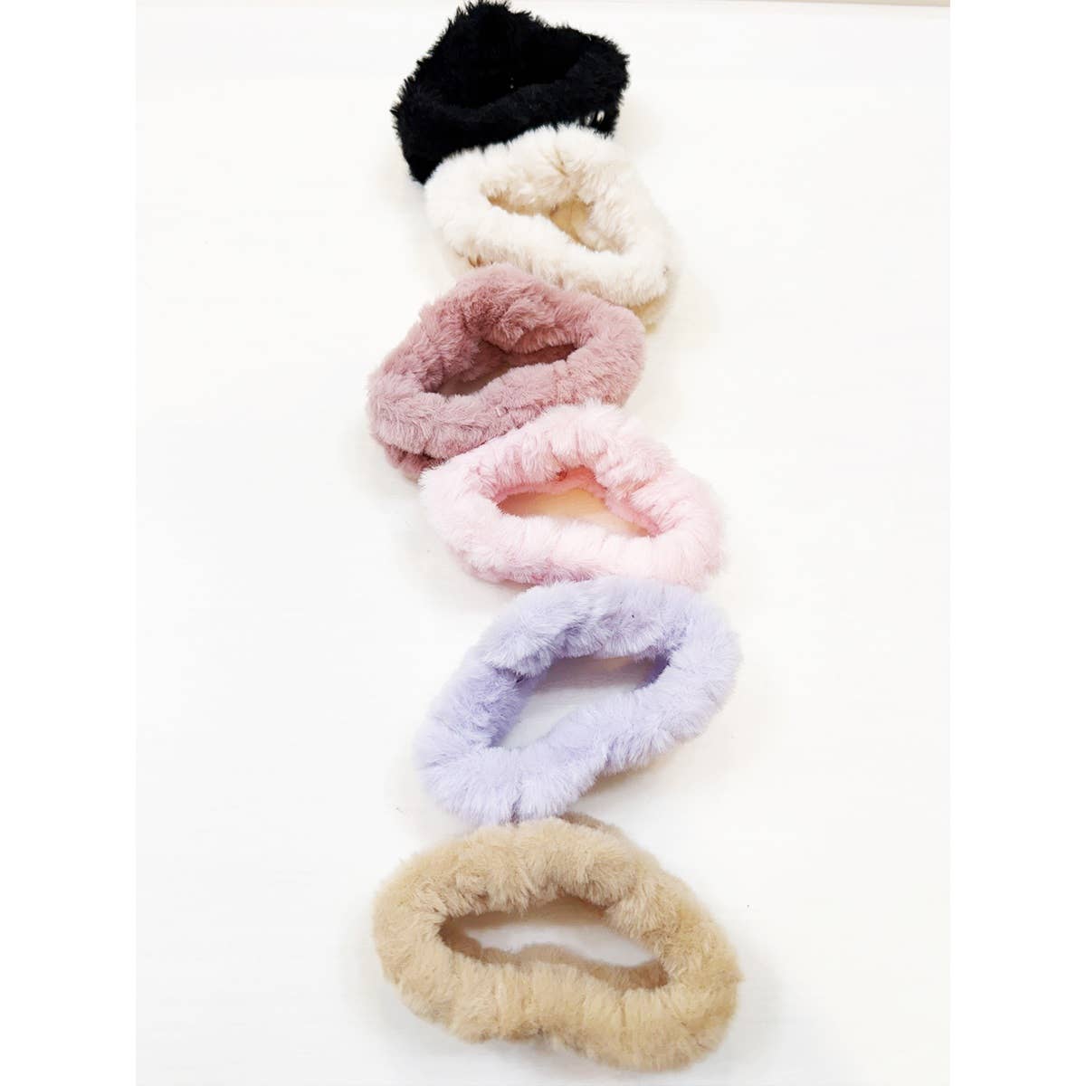 Jumbo Cozy Faux Fur Plush Hair Jaw Clip: MIX COLOR / ONE(12)