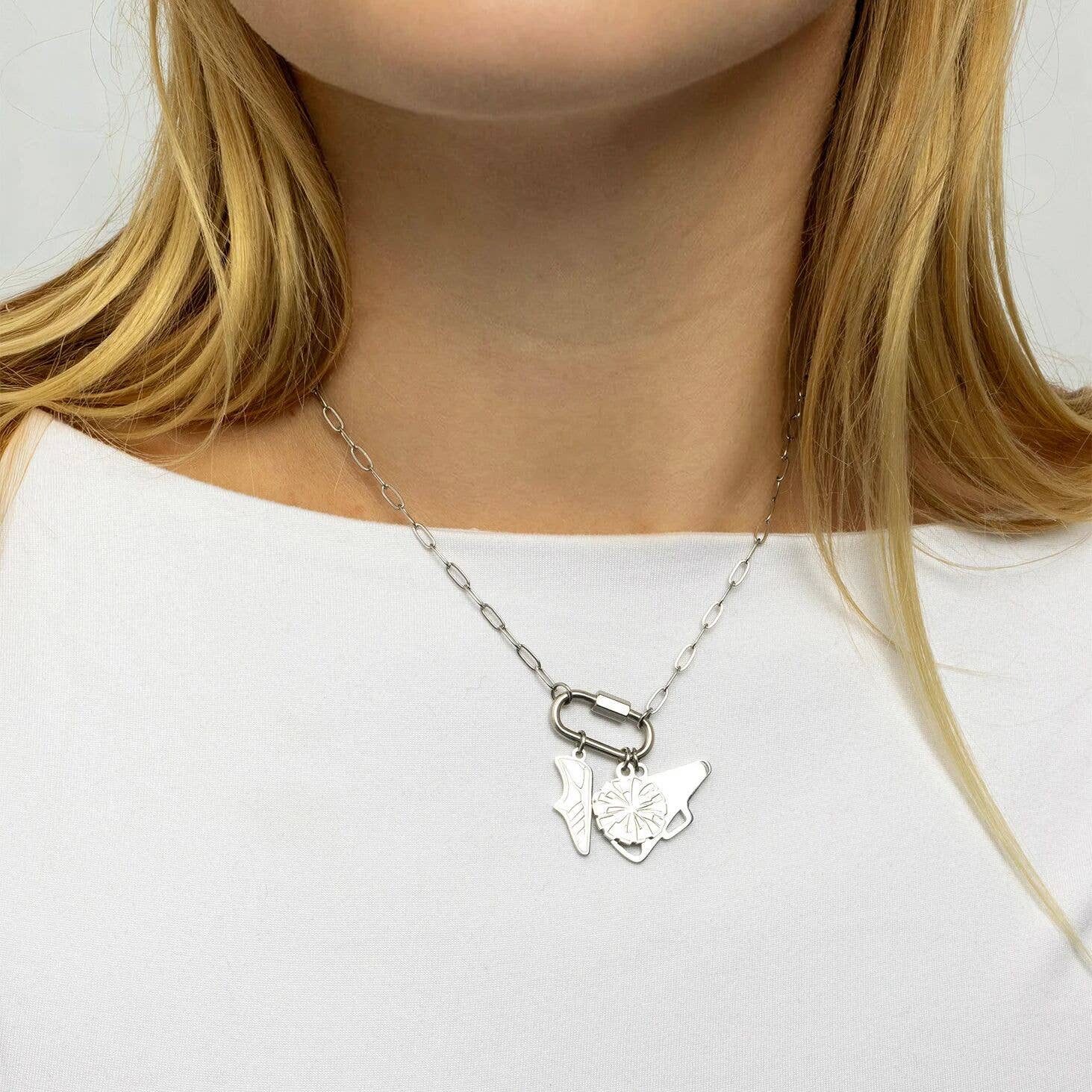 18K Gold PVD Stainless Steel Megaphone Charm: Gold