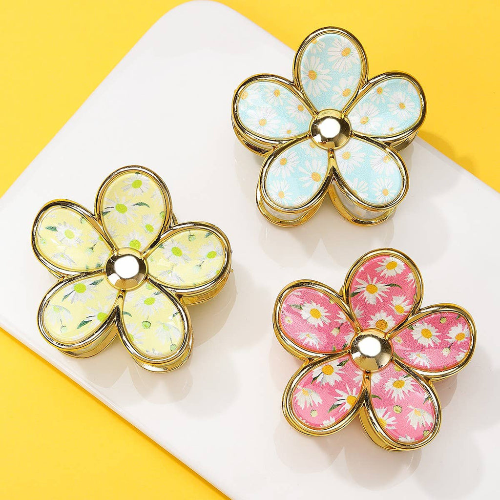 Floral Bloom Hair Claw Clips | 40H1058: Rose