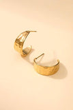 18K STAINLESS STEEL WATERPROOF TARNISH FREE HOOPS | 40E333: GOLD