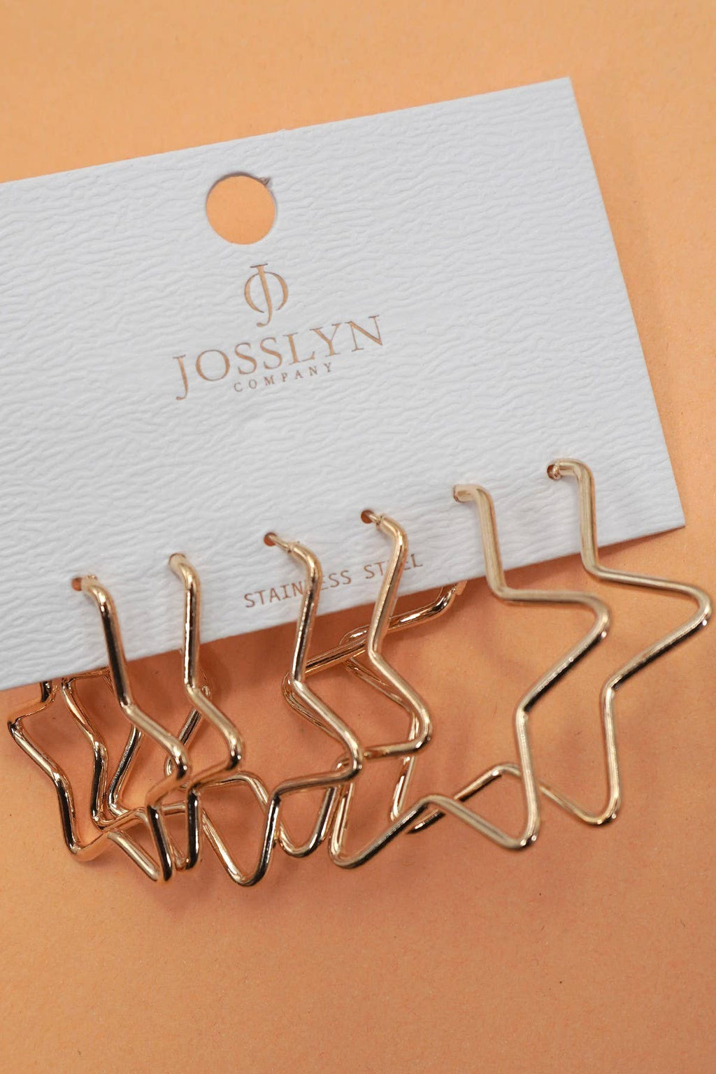 18K STAINLESS STEEL WATERPROOF TARNISH FREE HOOPS | 40E420: CIRCLE