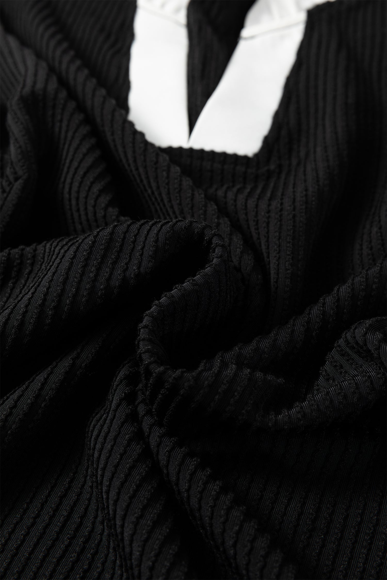 Black Plus Size Ruffled Short Sleeve Blouse