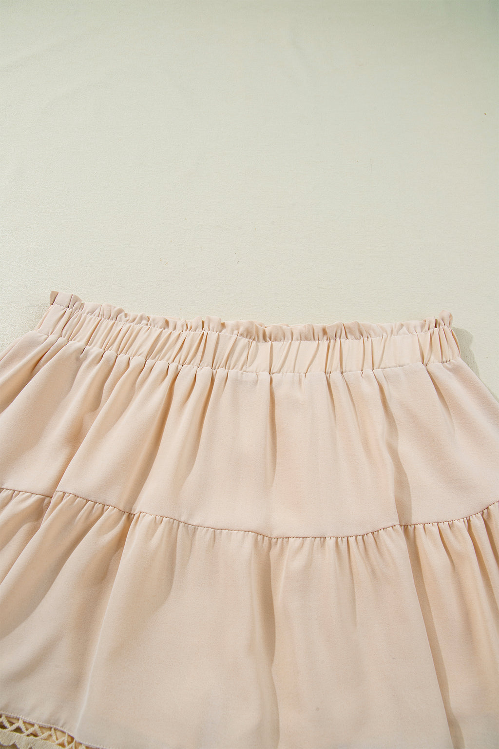 Parchment Plus Size Boho Ruffled Shorts