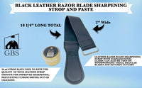 G.B.S Complete Men’s Wood Shaving Set - Straight Razor 6/8"