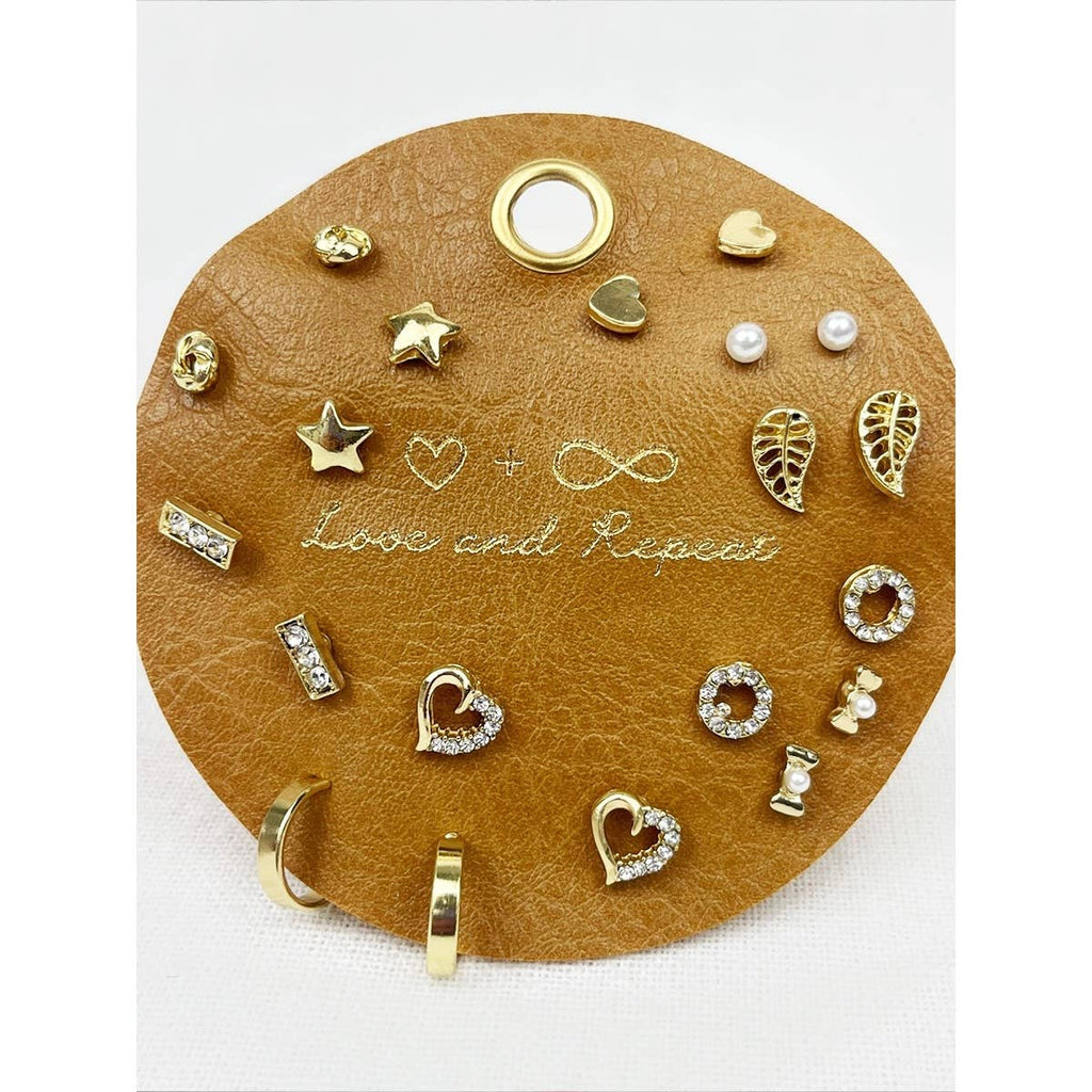 Sweetheart Everyday Earrings: GOLD / 10 Pairs