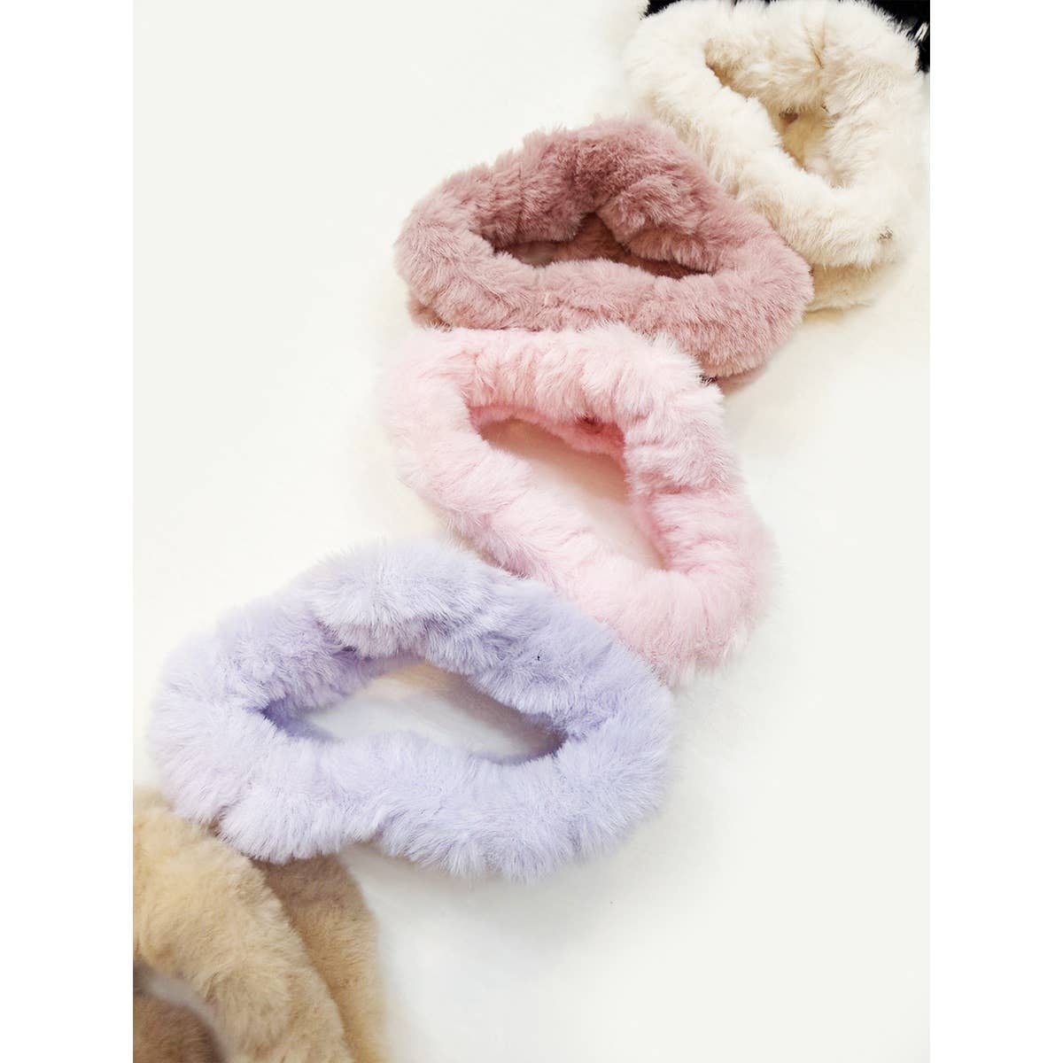 Jumbo Cozy Faux Fur Plush Hair Jaw Clip: MIX COLOR / ONE(12)