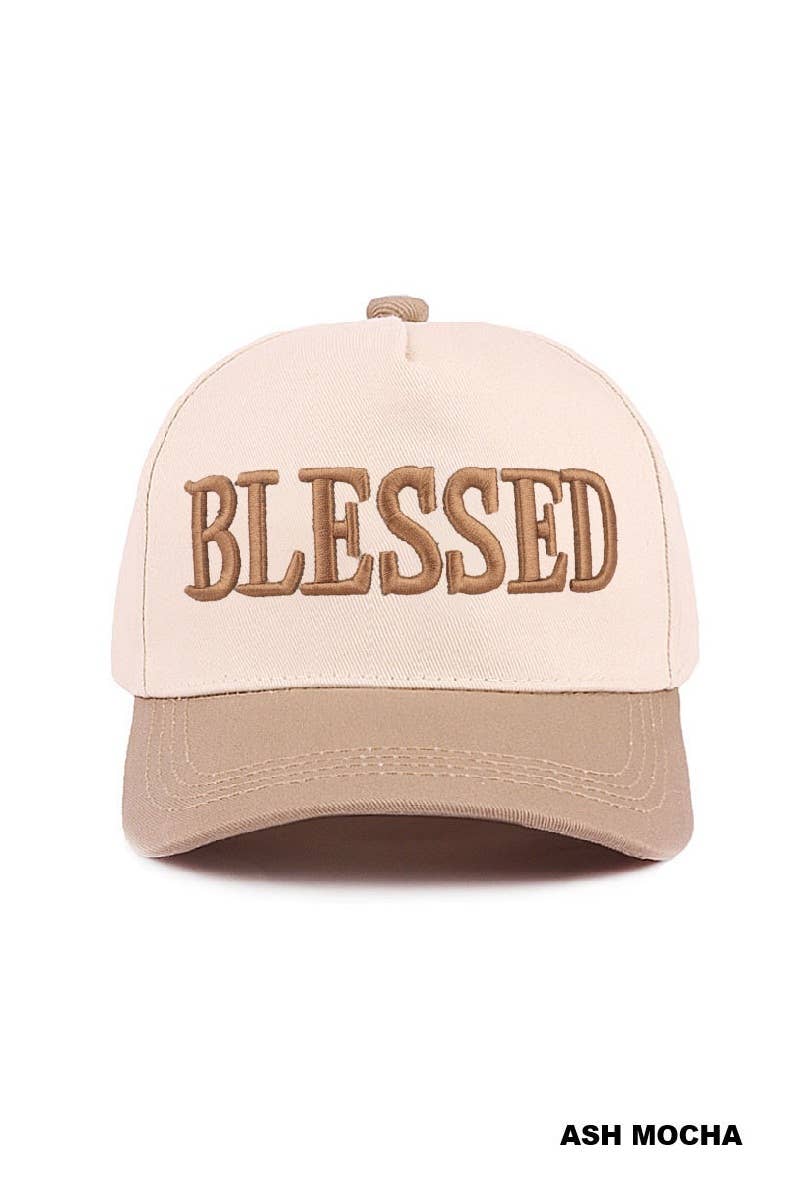 ,,.....Blessed Two Tone Cotton Cap: LEOPARD-192503 / OS