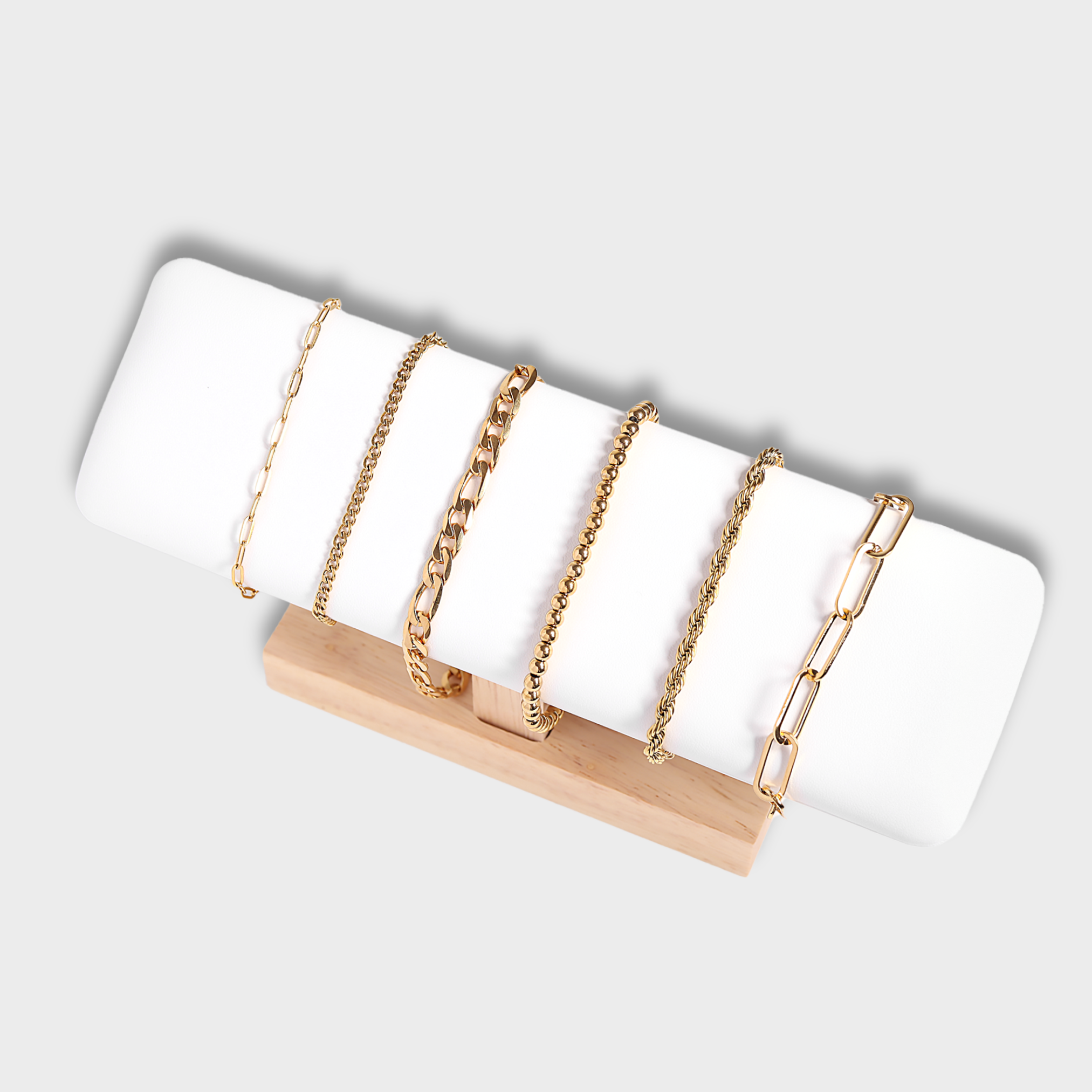 Stainless Steel Paperclip Chain Bracelet: Stainless / 7" Silver Color