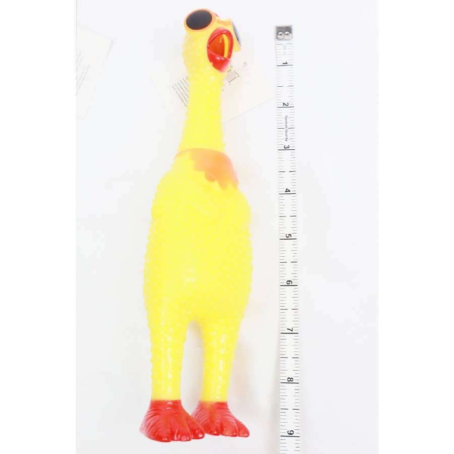 Rubber Chicken Squeaky Toy: MIX COLOR / ONE(12)