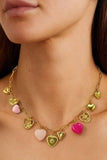 18K STAINLESS STEEL TARNISH FREE CHARM NECKLACE | 40NK9451: GOLD