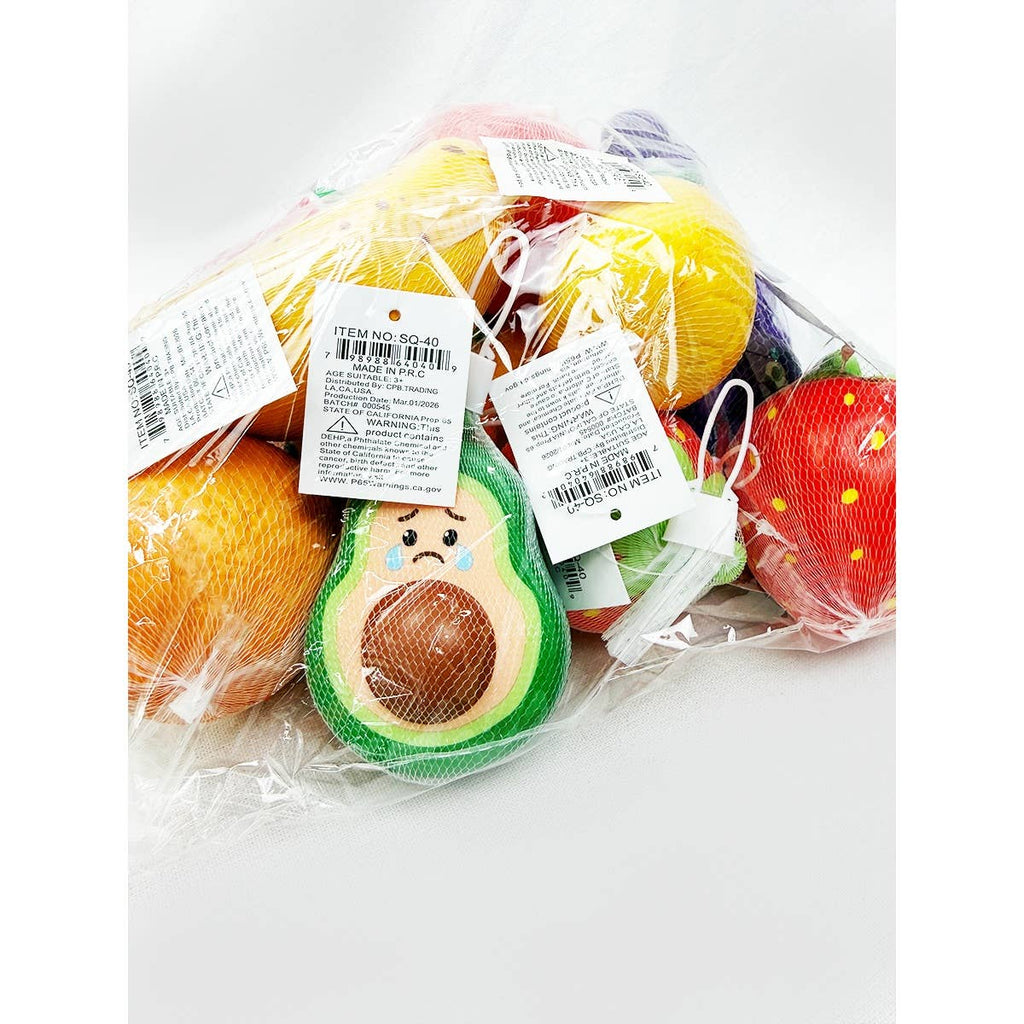 Slow Rising Assorted Fruit Squishy Toy: ASSORTED / ONE(12)