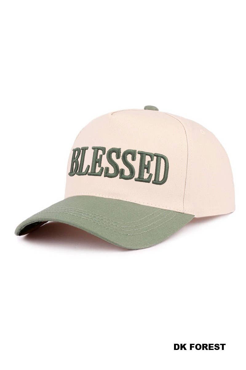 ,,.....Blessed Two Tone Cotton Cap: LEOPARD-192503 / OS