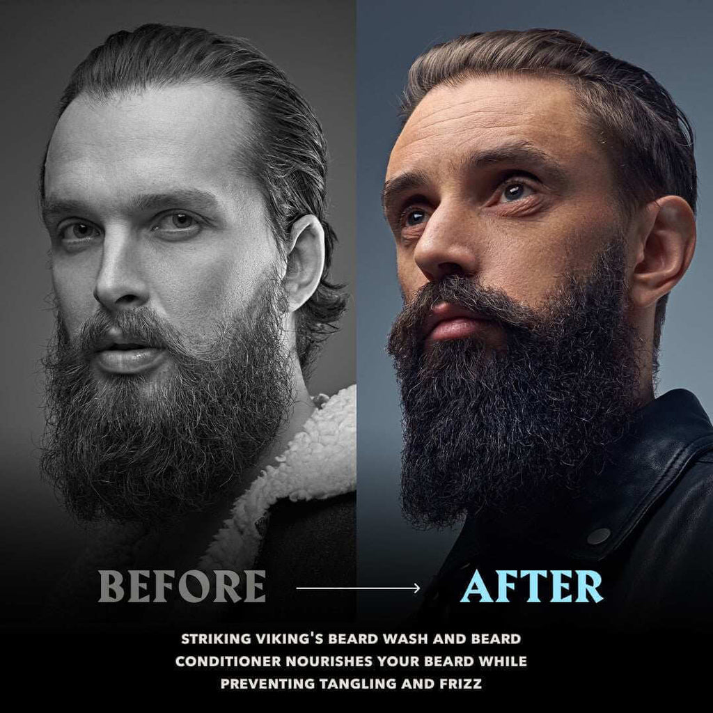 Beard Shampoo Conditioner for Men Argan Jojoba Nourishing Ki