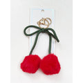 Jumbo Cherry PomPom KeyChain: RED / ONE(6)