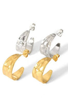 18K STAINLESS STEEL WATERPROOF TARNISH FREE HOOPS | 40E333: GOLD