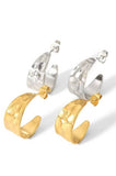 18K STAINLESS STEEL WATERPROOF TARNISH FREE HOOPS | 40E333: GOLD