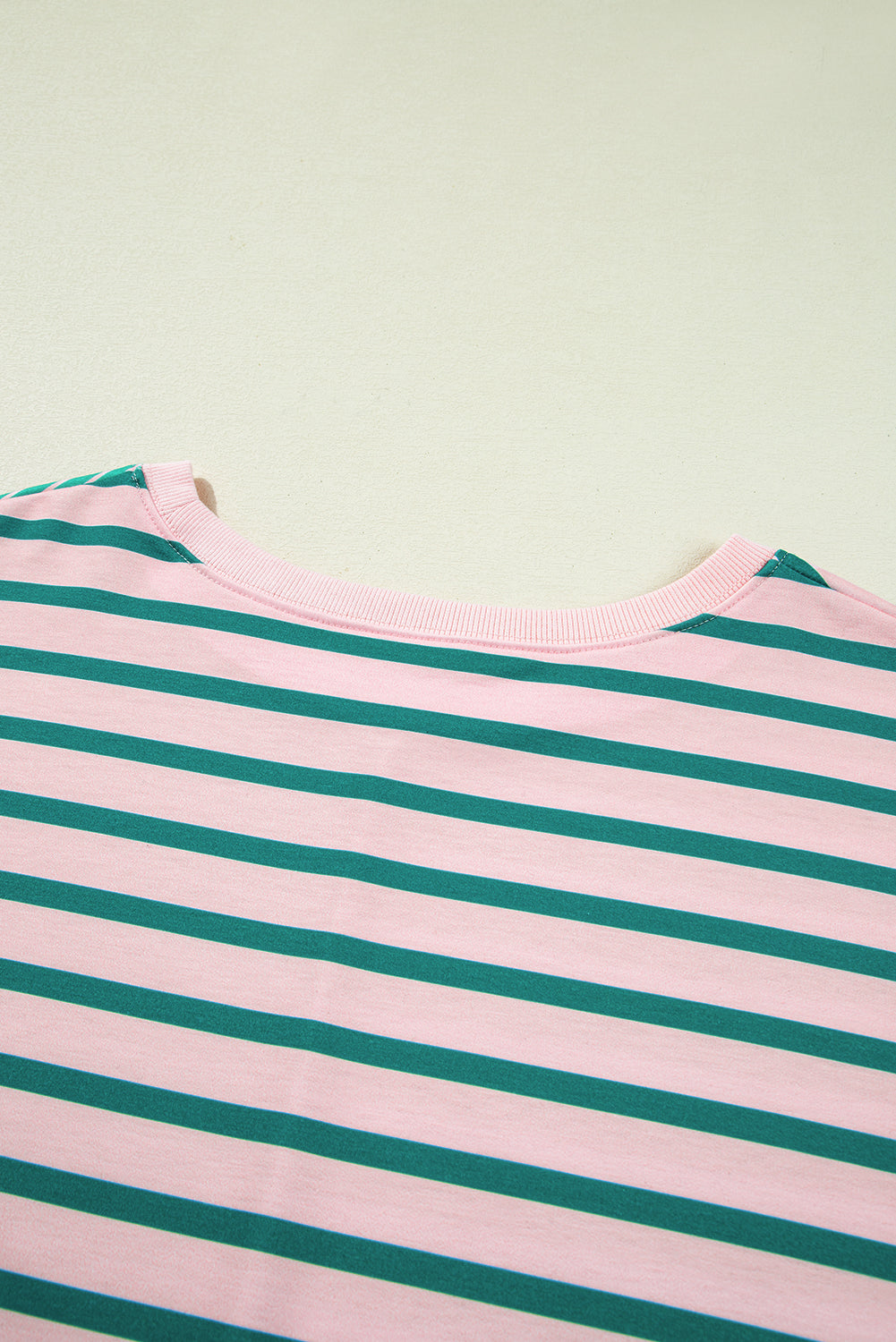 Green Stripe Plus Size Sweatshirt