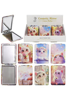 Kitty Cat Animated Rectangular Compact Mirror: ASSORTED / ONE SIZE