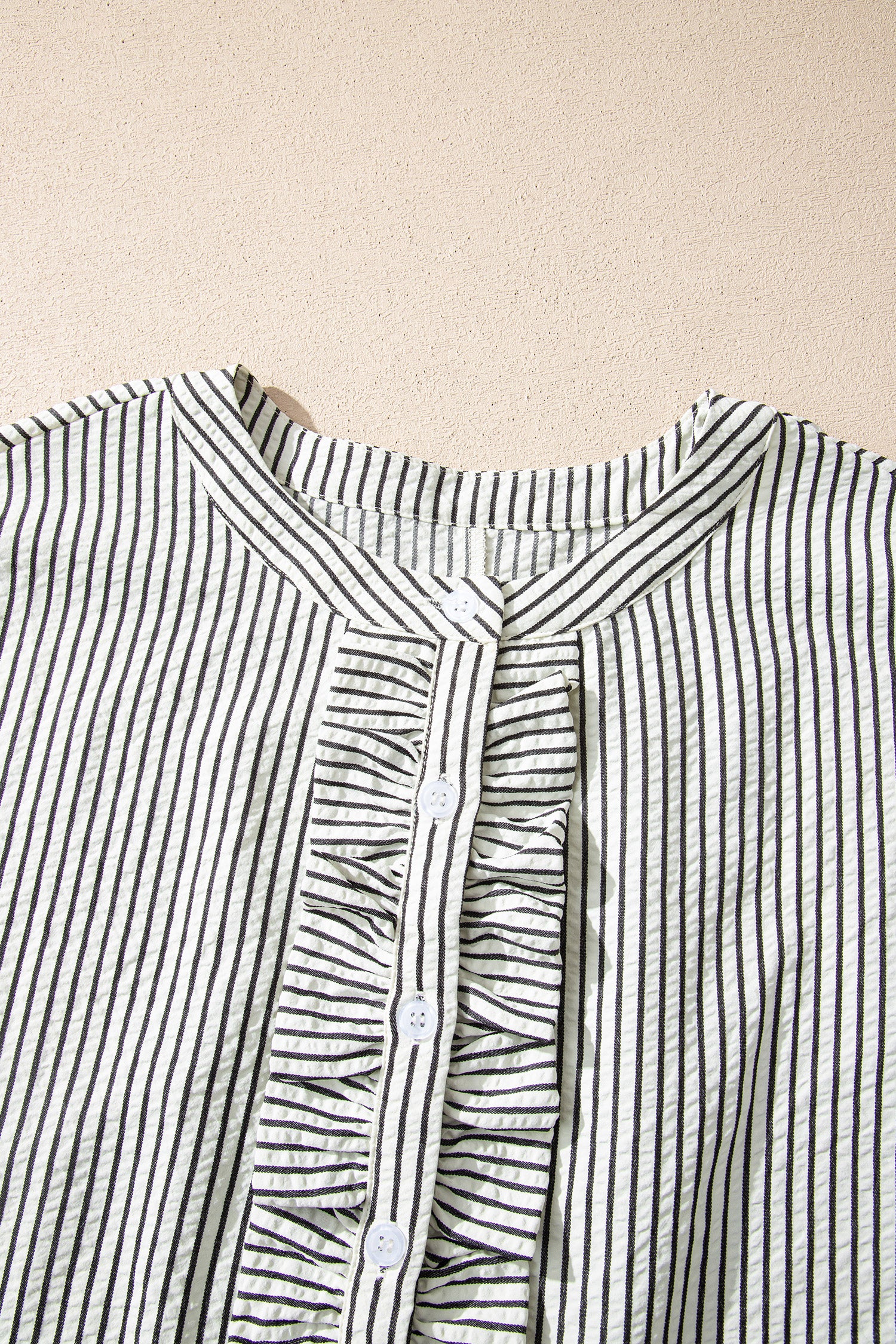 Black Stripe Short Sleeve Long Dress