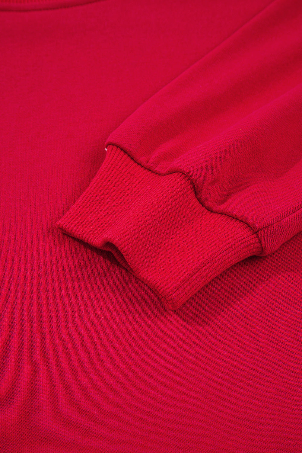 Fiery Red Pullover Wide Leg Pants 2pcs Outfit