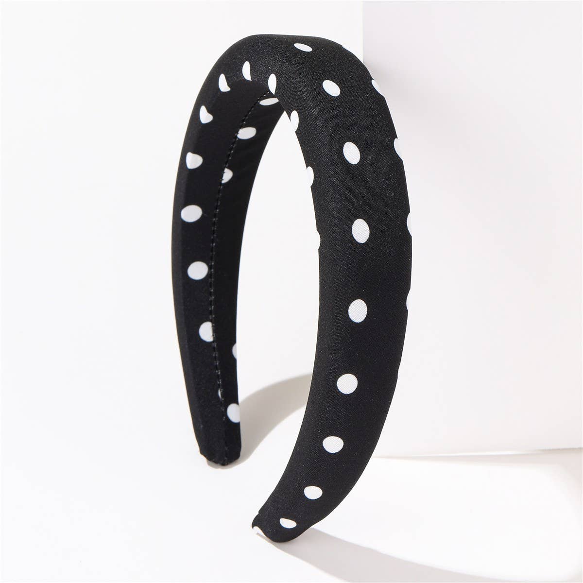 POKA DOT PUFFED SPA HEADBAND HAIR BAND | 40HB189: Green