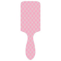 LARGE DETANGLE PADDLE HAIR BRUSH COMB | 40HC100: CHECKER PINK