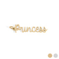 18K Gold PVD Stainless Steel Princess Charm: Gold