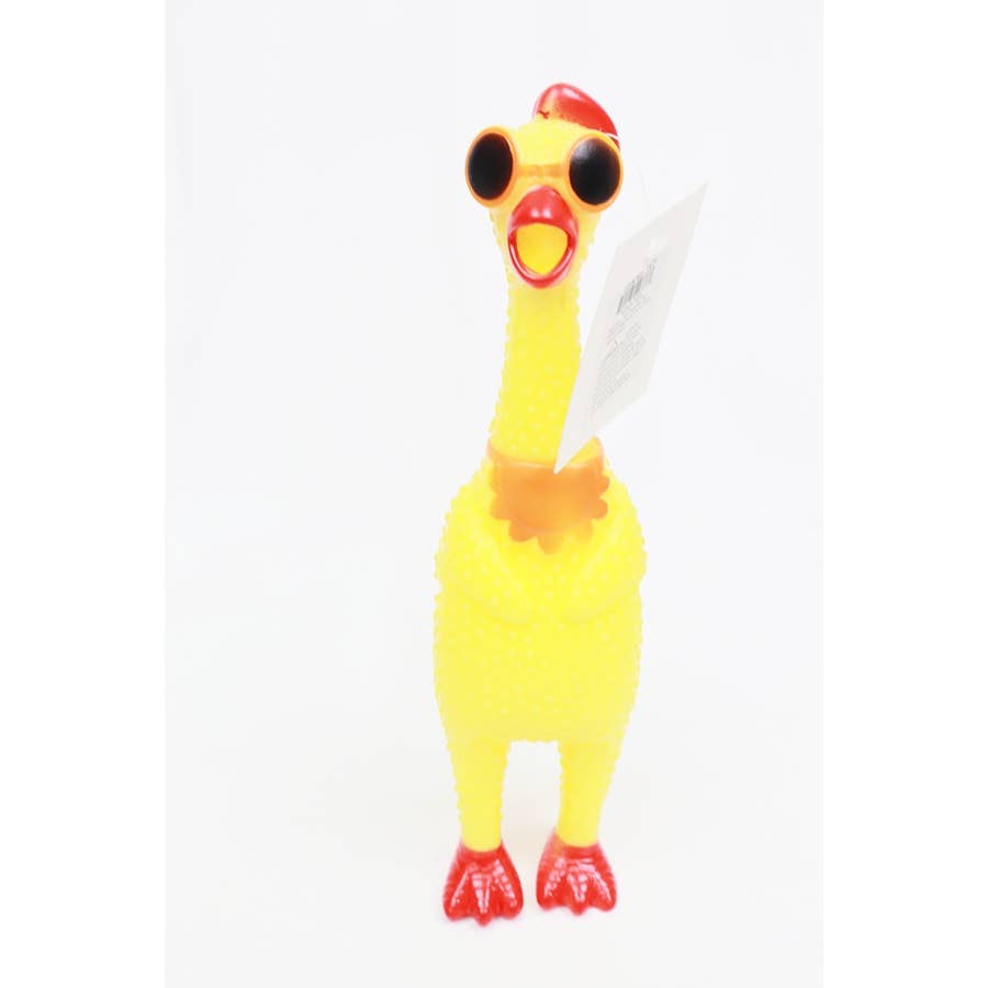 Rubber Chicken Squeaky Toy: MIX COLOR / ONE(12)