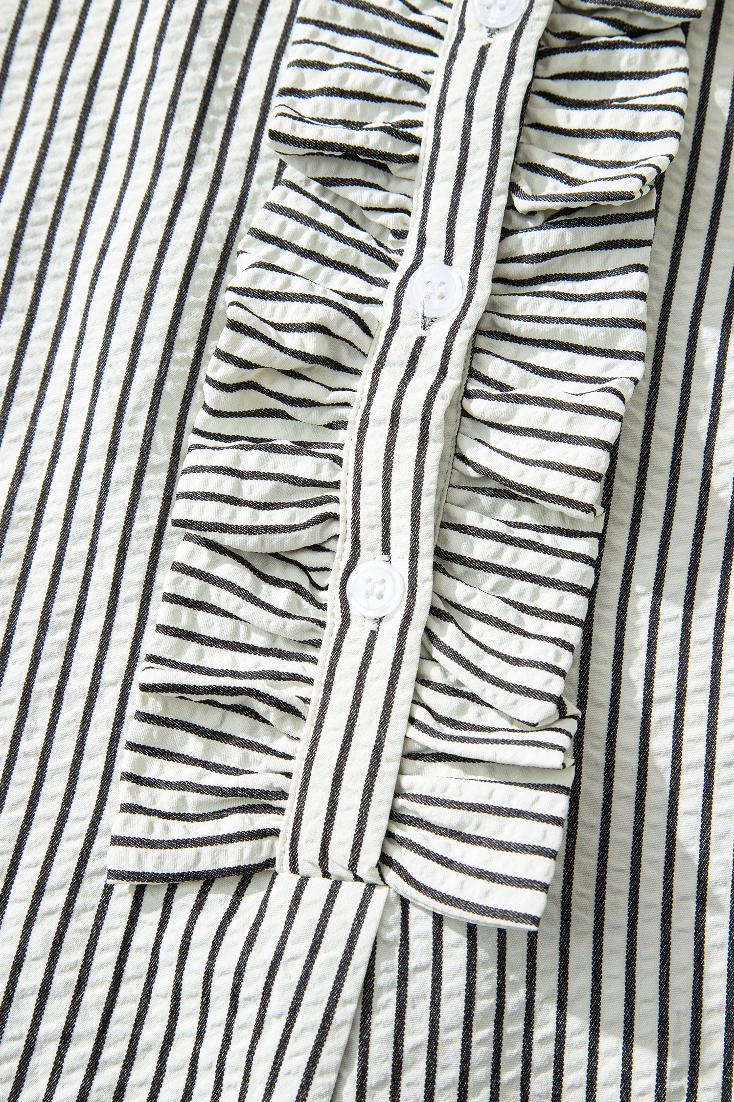 Black Stripe Short Sleeve Long Dress