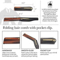 G.B.S FCT Folding Comb Fine Toothed Dressing Comb 6.5"