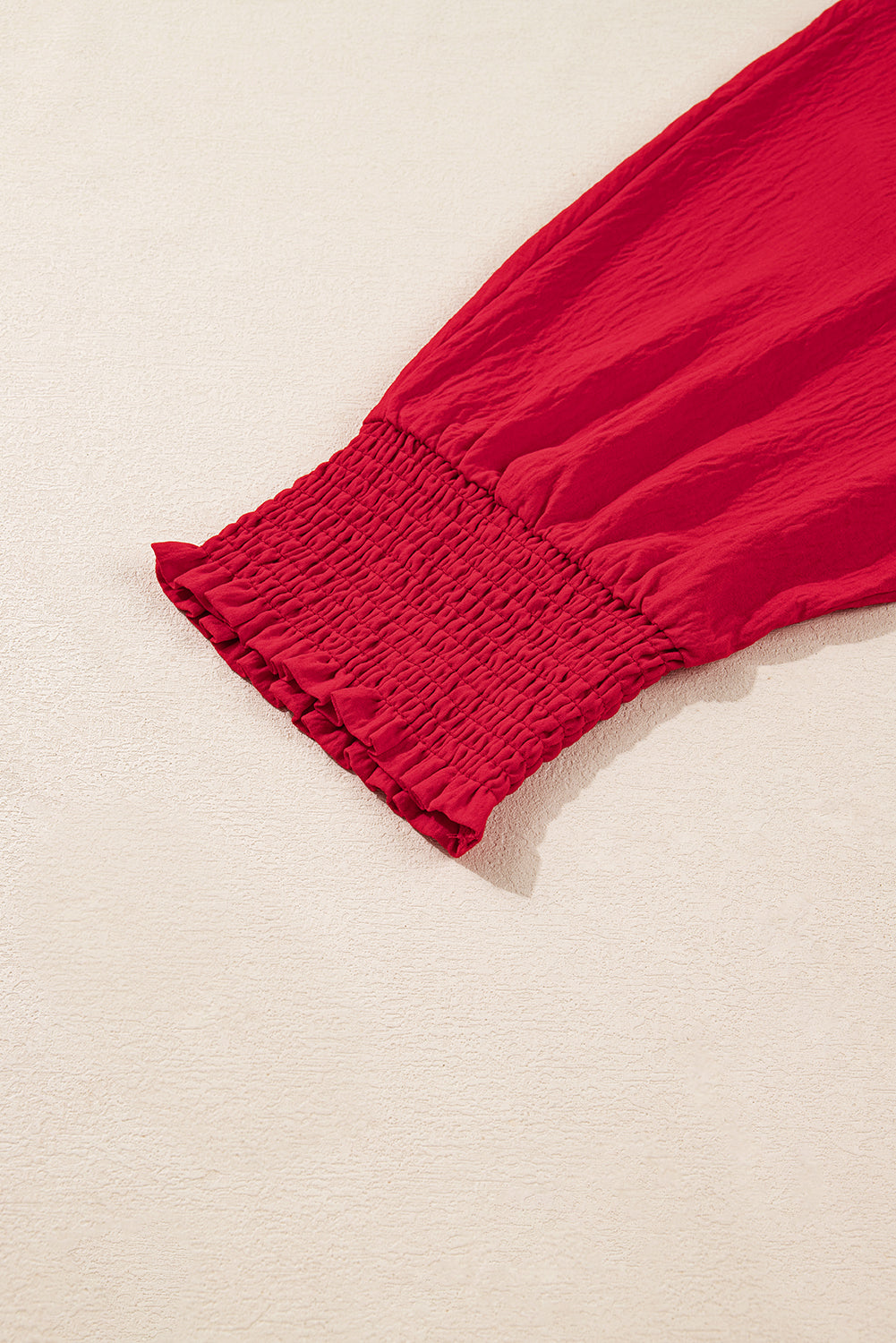 Fiery Red Plus Size Oversized Tunic Blouse