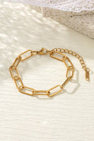STAINLESS STEEL WATERPROOF TARNISH FREE BRACELET | 40B112: PAPERCLIP