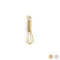 18K Gold PVD Stainless Steel Whisk Charm: Gold