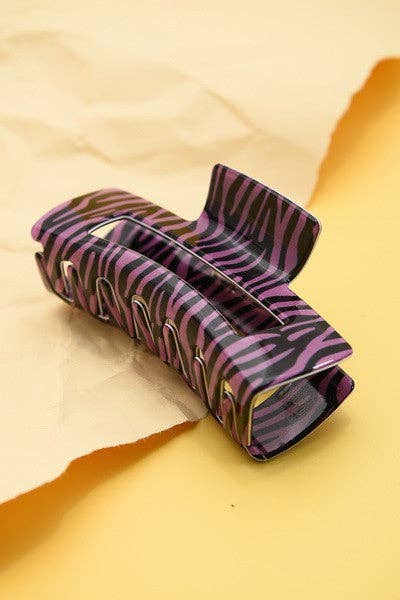 ANIMAL PRINT HAIR CLAW CLIPS | 40H516: BEIGE