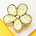 Floral Bloom Hair Claw Clips | 40H1058: Yellow