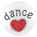 Dance Ginger Snap Compatible Snap Charm 18mm