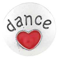 Dance Ginger Snap Compatible Snap Charm 18mm