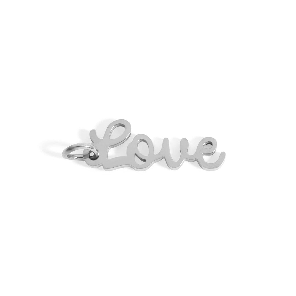 18K Gold PVD Stainless Steel Love Charm: Gold