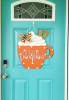 DIY Hey There Pumpkin Spice Door Hanger