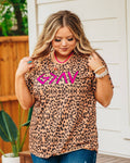 God Is Greater Then The Highs and Lows on Leopard Crew Neck Tee: Leopard / Small