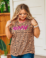 God Is Greater Then The Highs and Lows on Leopard Crew Neck Tee: Leopard / Small