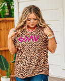 God Is Greater Then The Highs and Lows on Leopard Crew Neck Tee: Leopard / Small