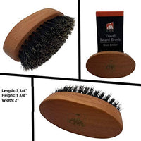 G.B.S Travel Sized 100% Boar Bristle Beard Brush