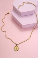 18K STAINLESS STEEL TARNISH FREE ROSE NECKLACE | 40NK9447: Gold