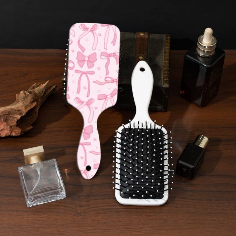 LARGE DETANGLE PADDLE HAIR BRUSH COMB | 40HC100: FLOWER C