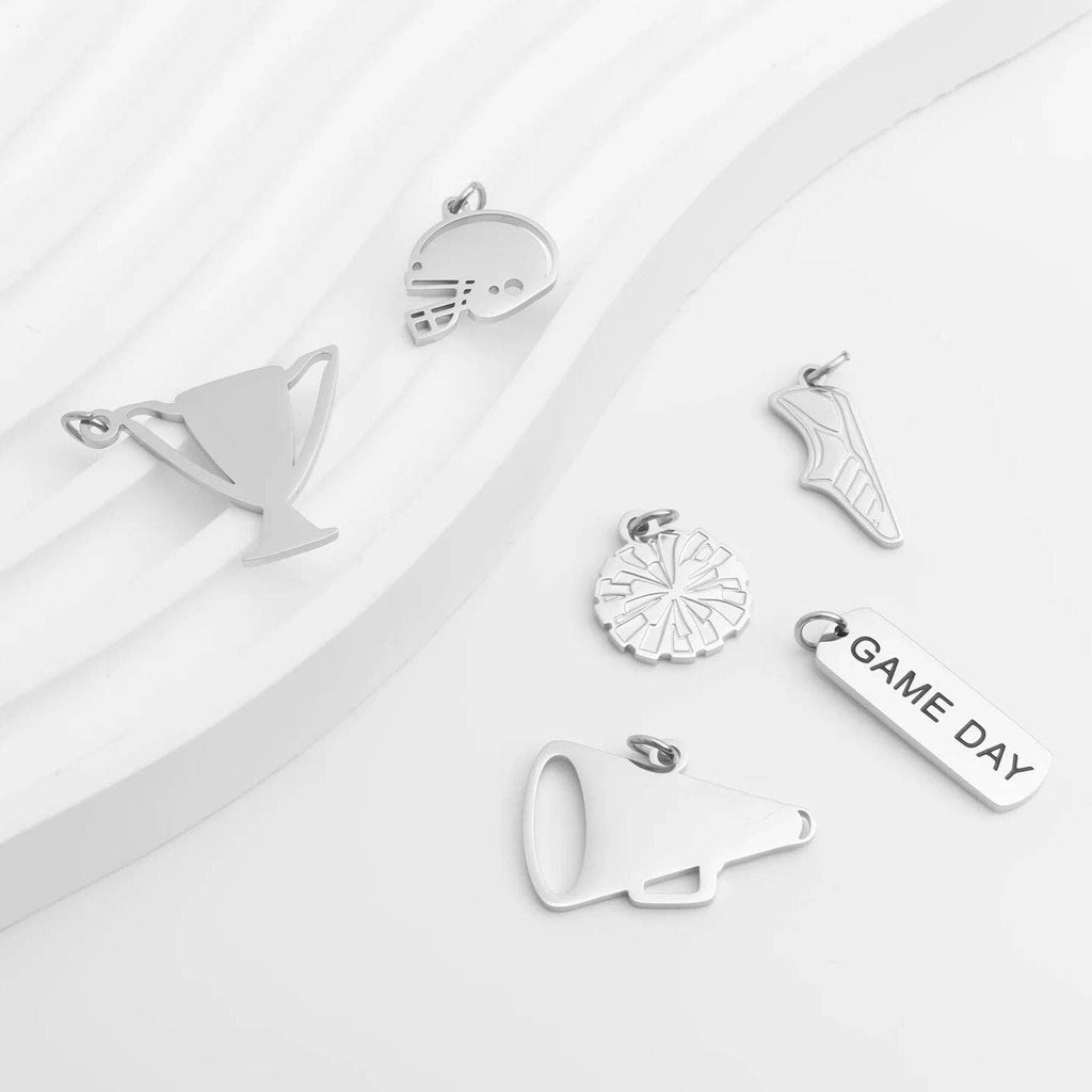 18K Gold PVD Stainless Steel Megaphone Charm: Gold