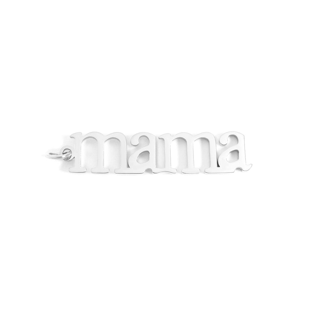 18K Gold PVD Stainless Steel Mama Charm: Gold
