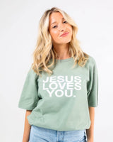 "The Earthtone Tees" - Linen/Spruce